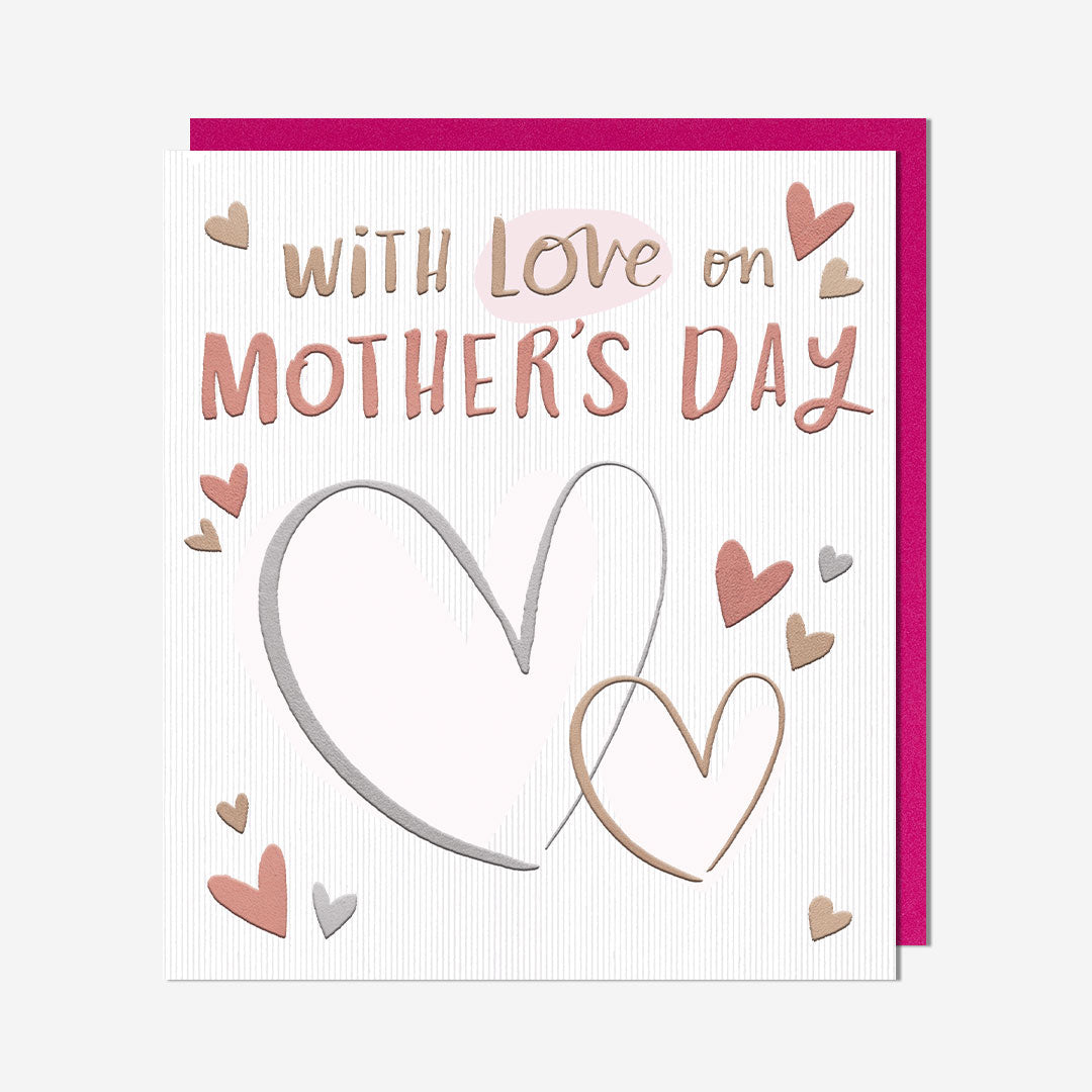 With Love On Mother'S Day Hearts General Card