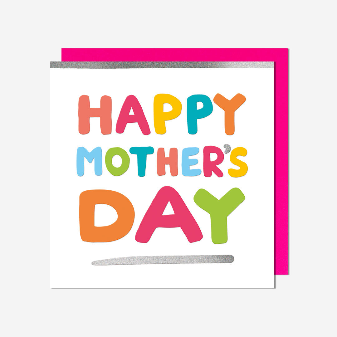 Happy Mother Day Coloured Text General Card