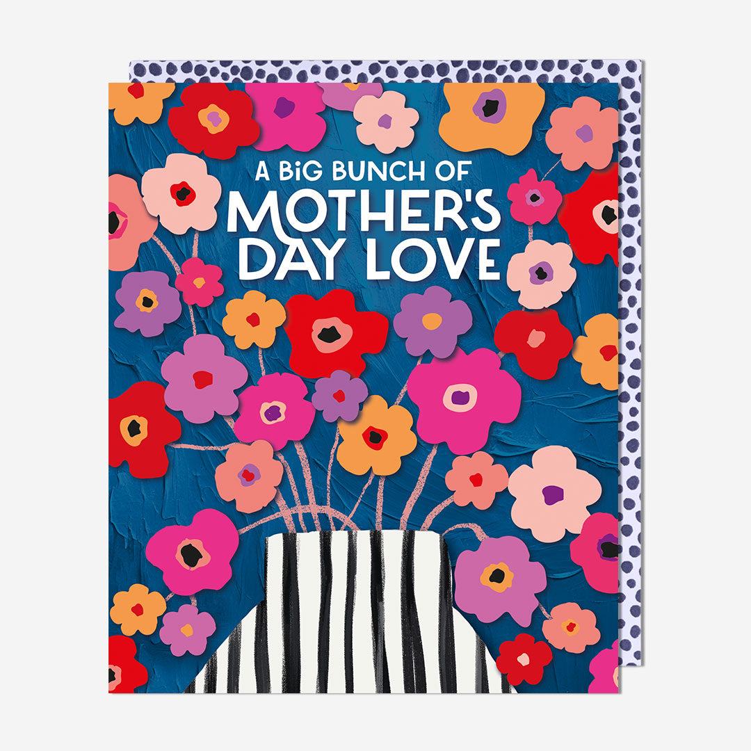 Big Bunch Of Love Stripe Vase General Card