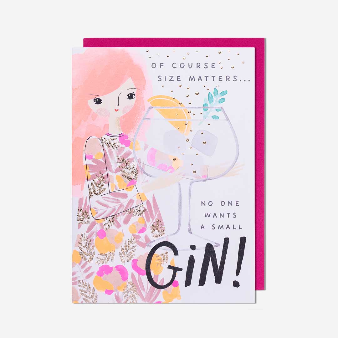 Size Matters No One Wants A Small Gin General Card