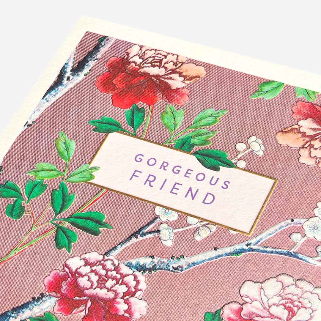 Gorgeous Friend Floral Birthday Card