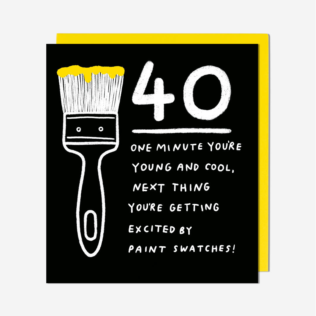 40 Young And Cool 40th Birthday Card