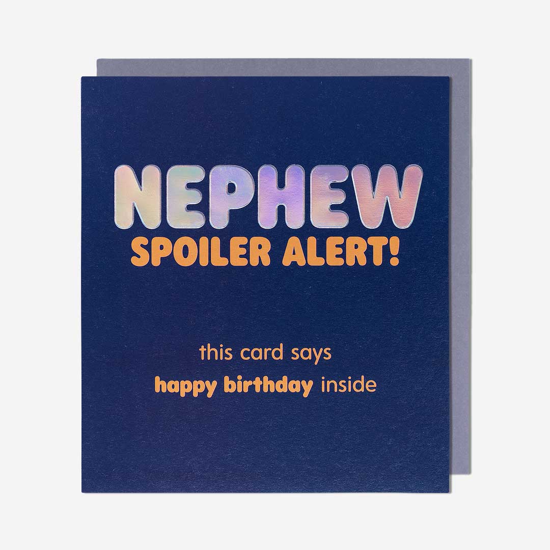 Spoiler Alert Nephew Birthday Card