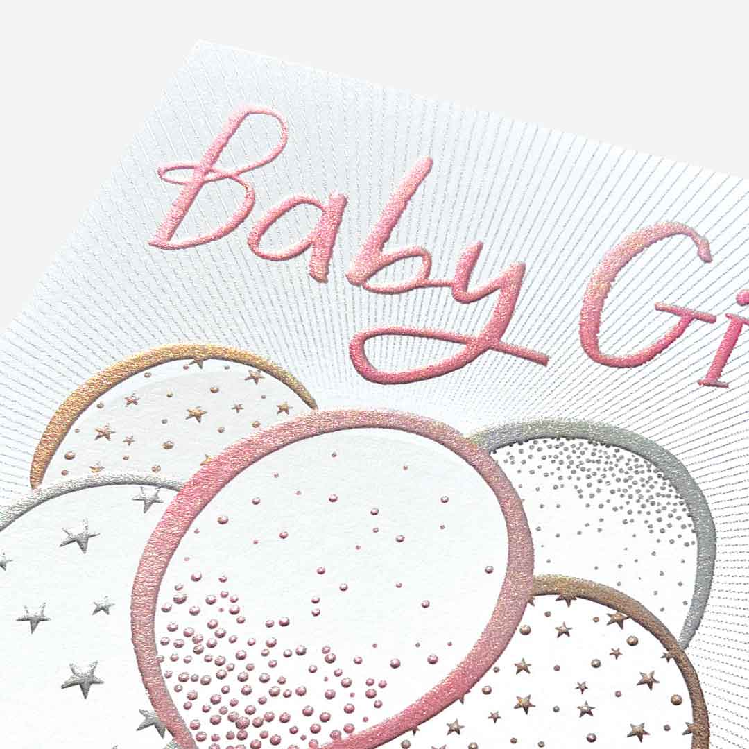 Baby girl balloons