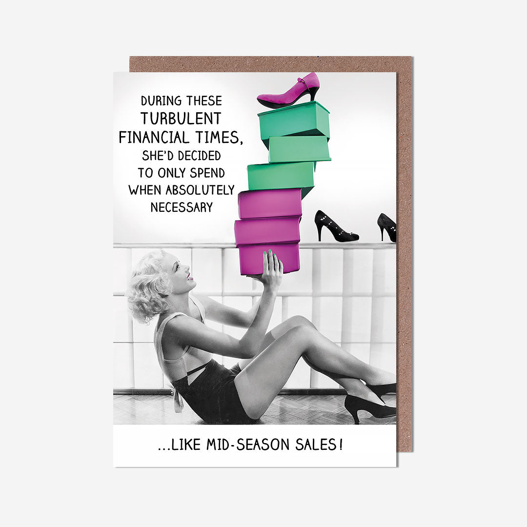 Turbulent Financial Times Birthday Card