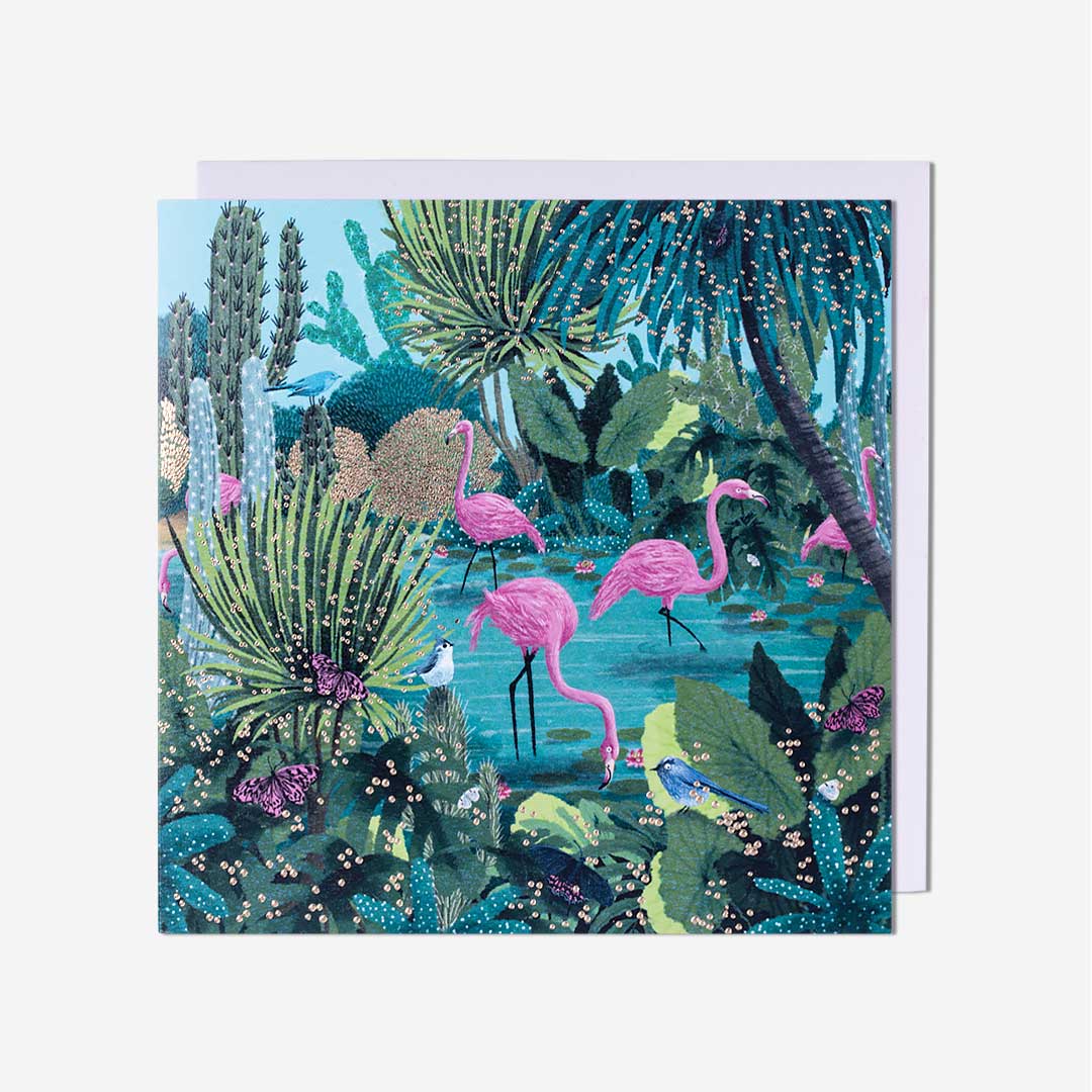 Flamingo Blank Card