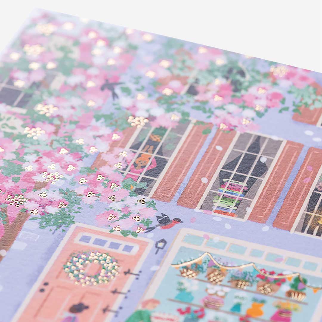 Spring Time Street Scene General Card