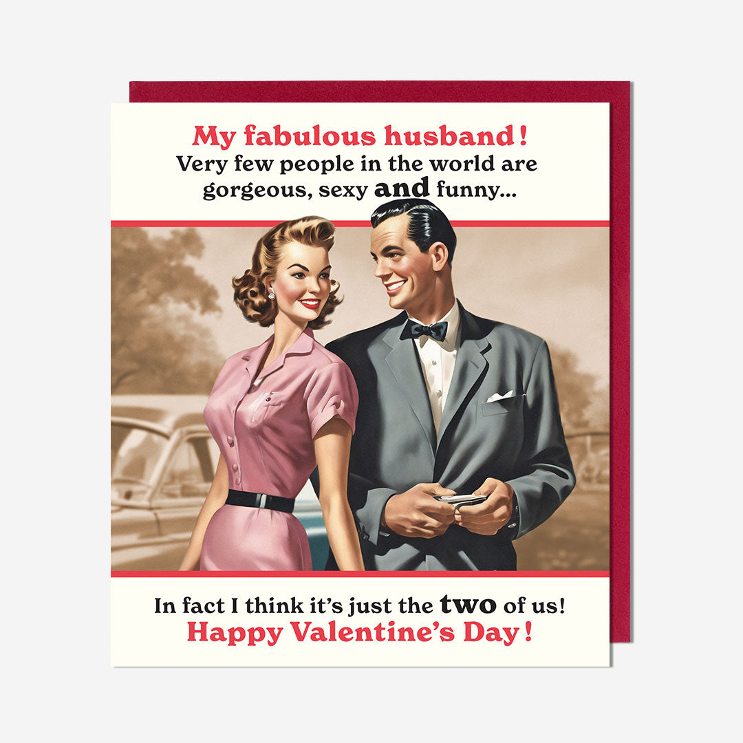 Gorgeous, Sexy & Funny Husband Card
