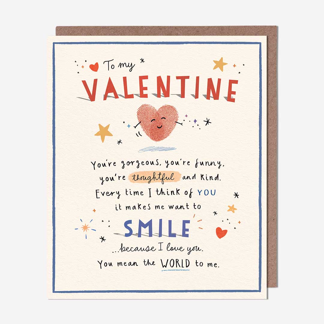 Valentine gorgeous, funny, thoughtful & kind General Card