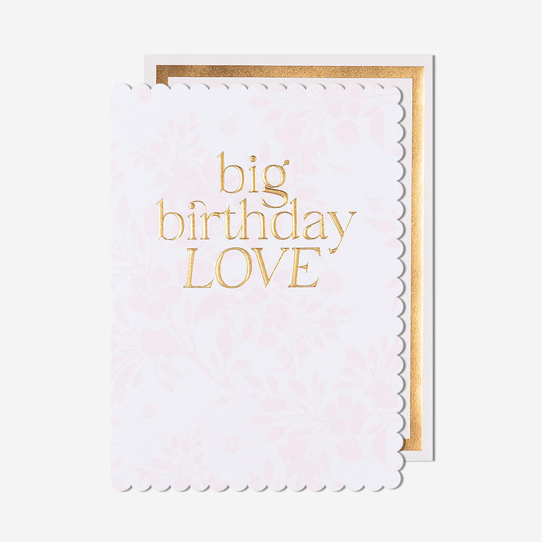 Big Birthday Love Floral Card
