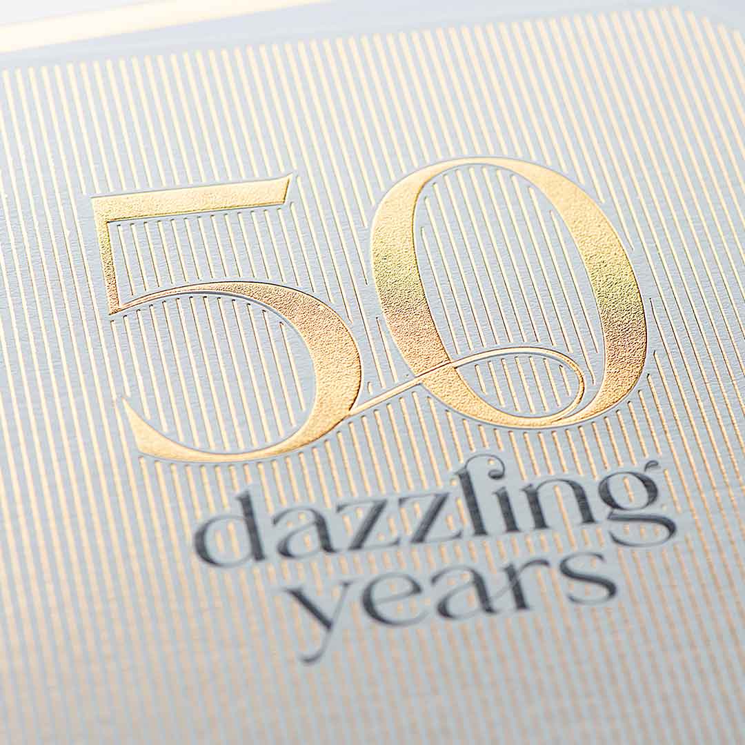 50 Dazzling Years 50th Birthday Card