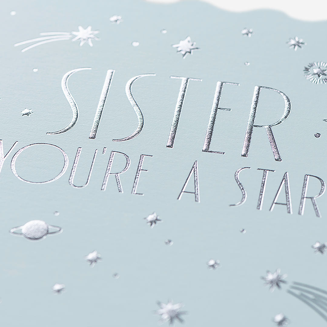 You're A Star Sister Birthday Card
