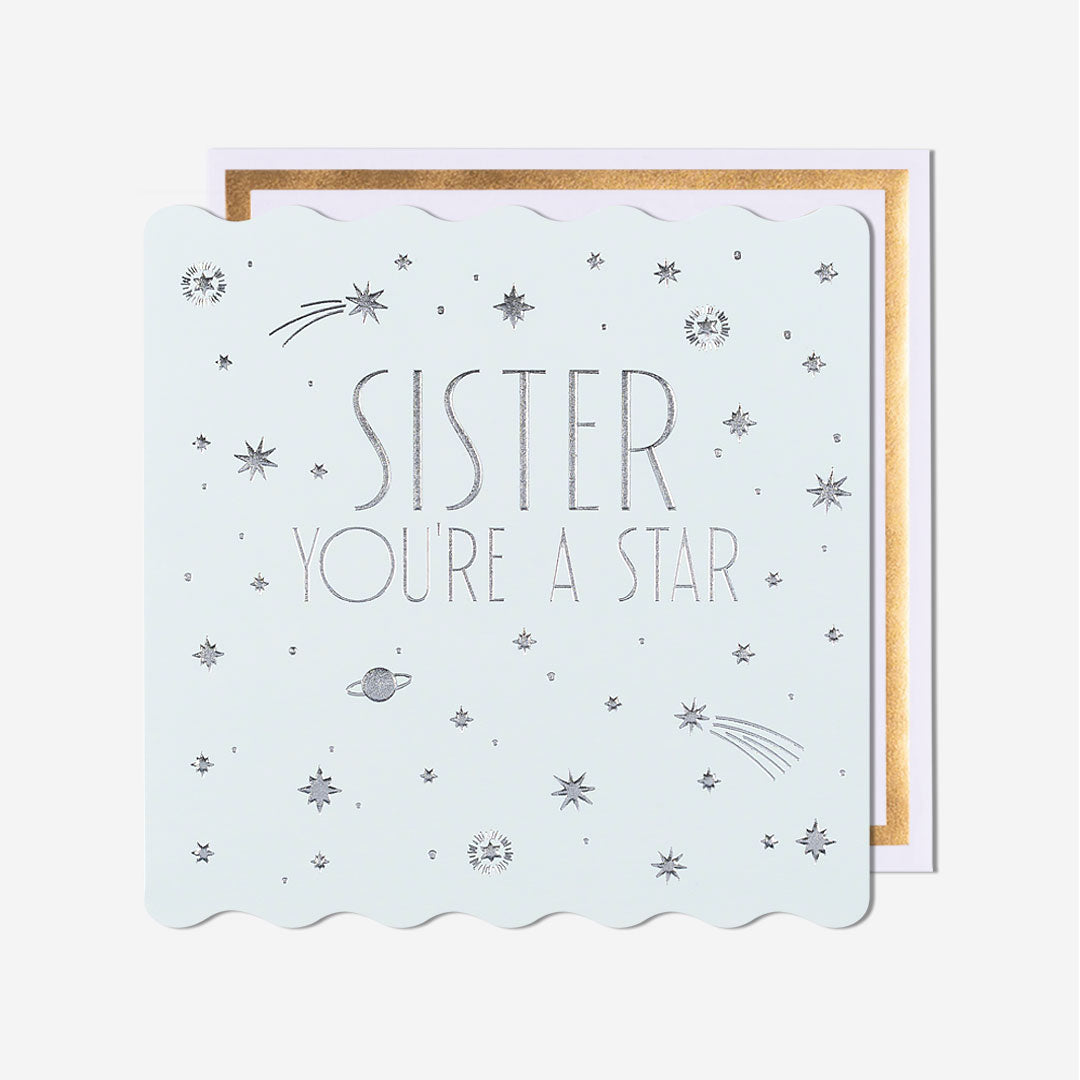 You're A Star Sister Birthday Card