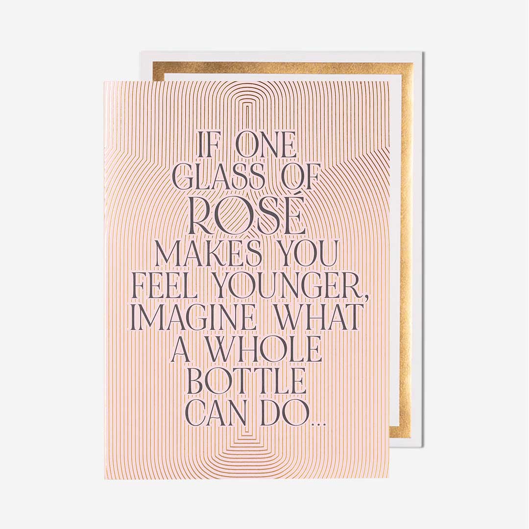 One Glass Of Rosé Birthday Card