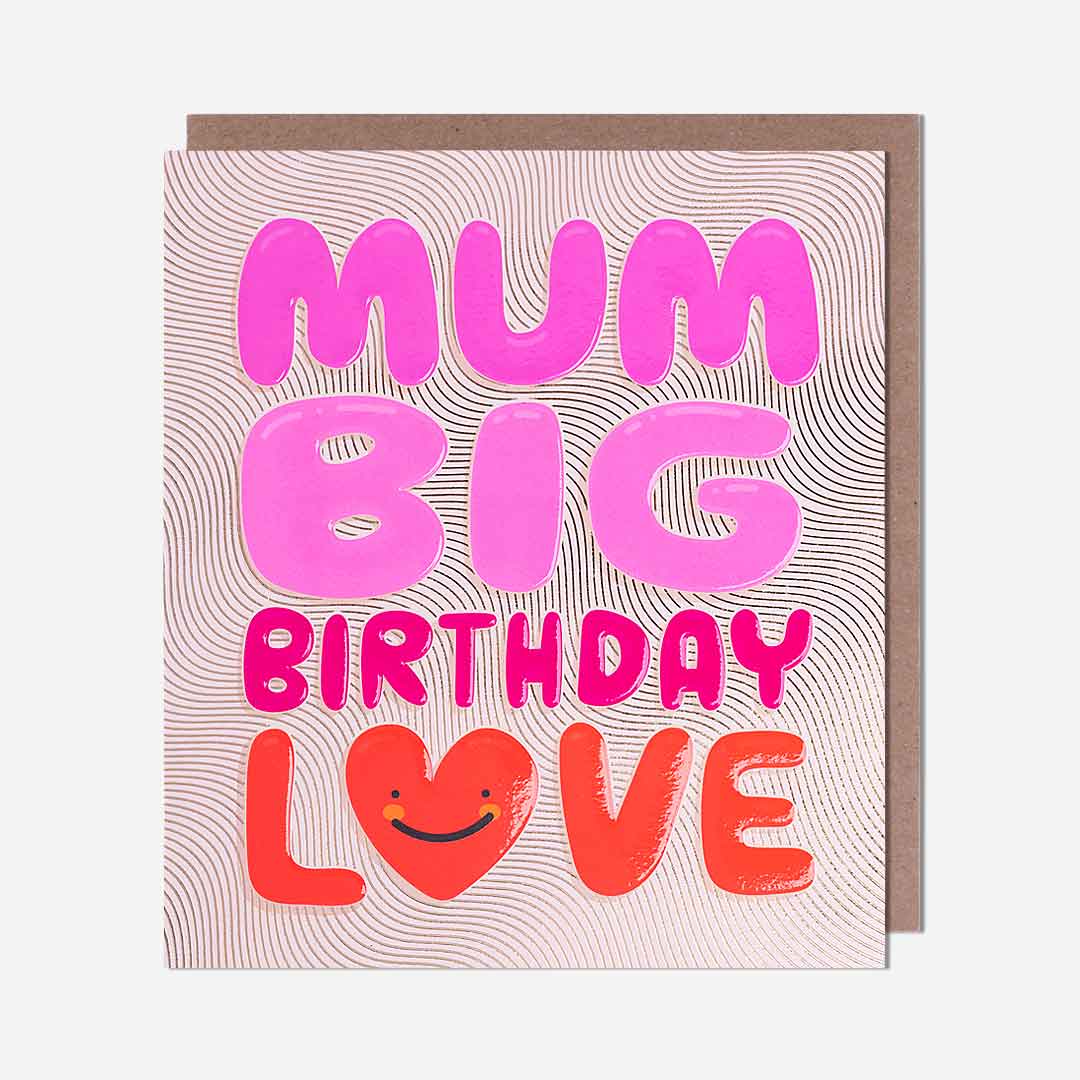 Big Birthday Love Mum Birthday Card