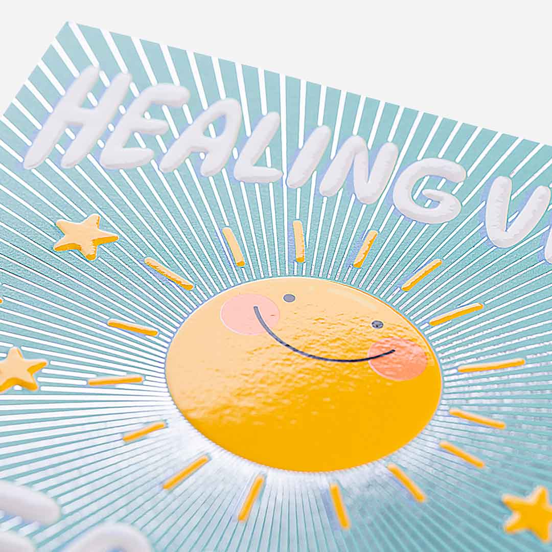 Healing Vibes Sunshine Get Well Soon Card