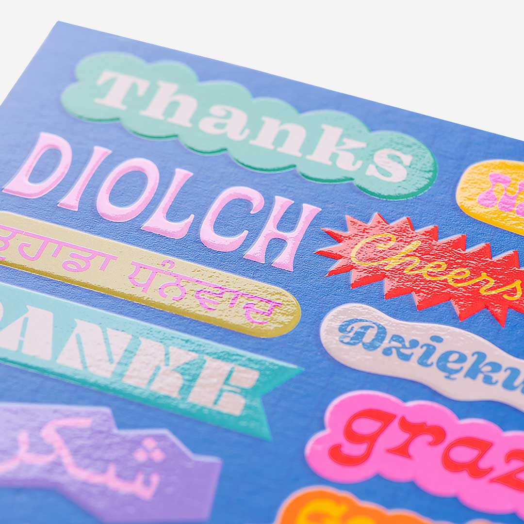Languages Thank You Card
