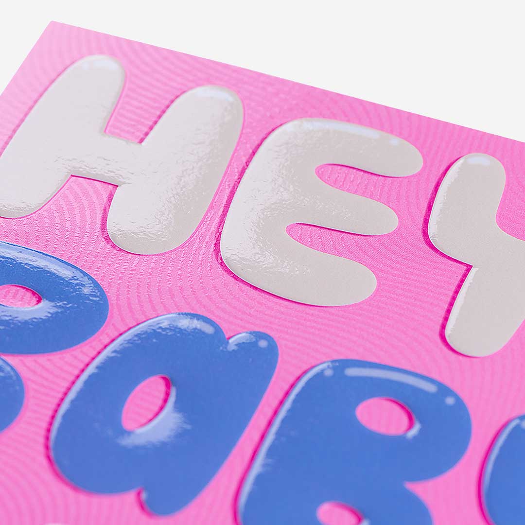 Hey There Baby Girl! New Baby Girl Card