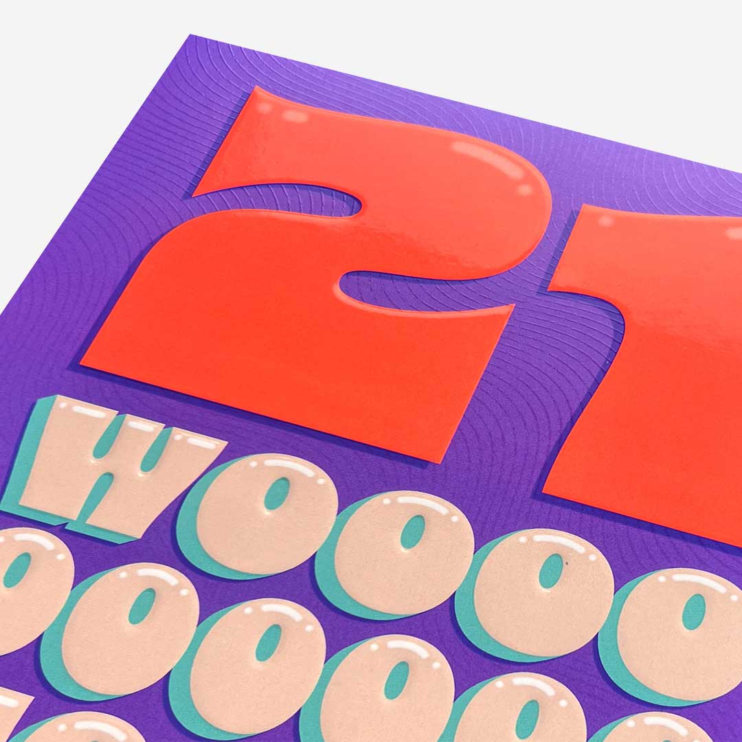 21 Woohoo! 21st Birthday Card