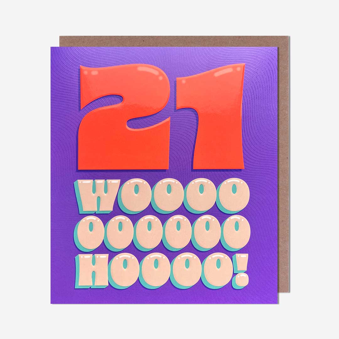 21 Woohoo! 21st Birthday Card