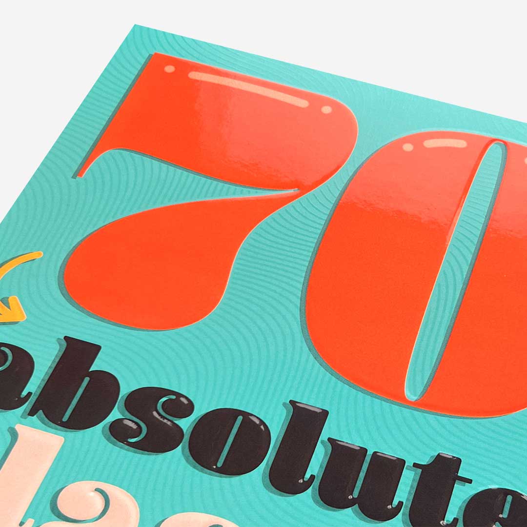 70 Absolute Classic 70th Birthday Card