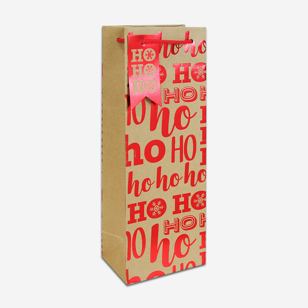 Festive 3 pack Christmas Bottle bags