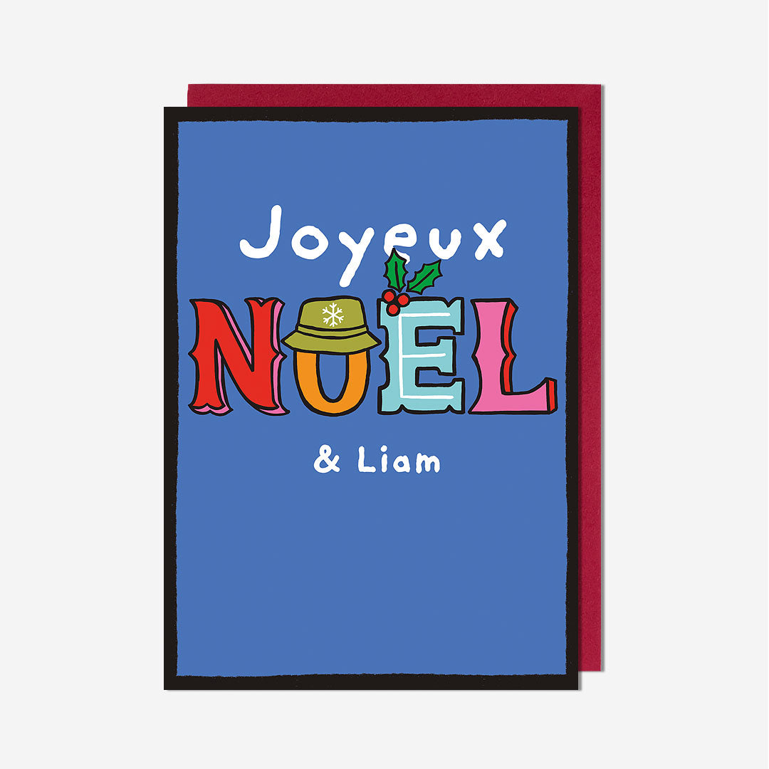 Joyeux Noel & Liam Christmas Card