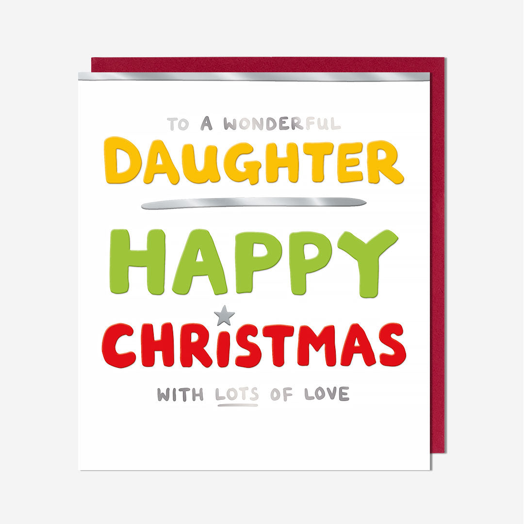 Wonderful Daughter, Merry Christmas Card
