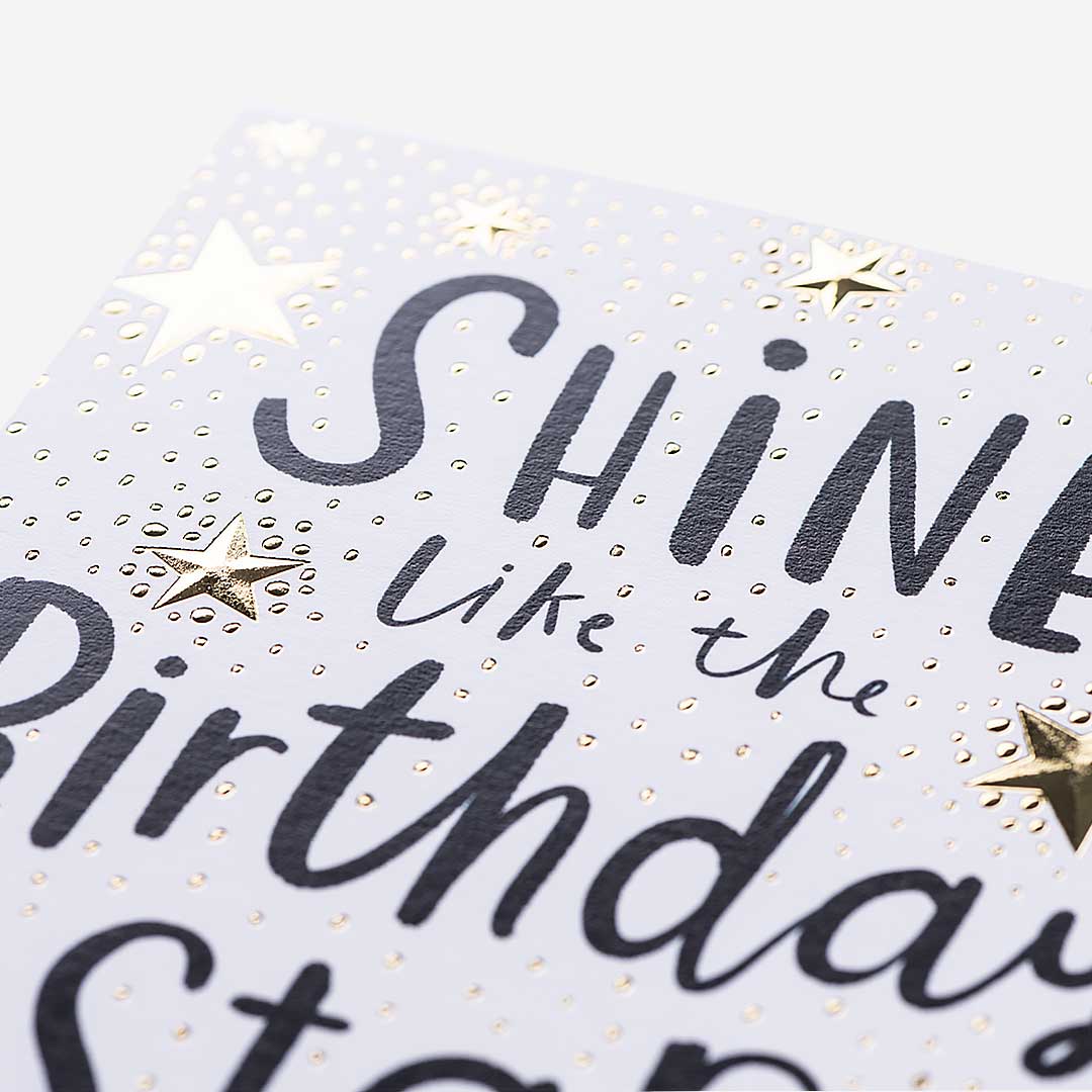 Shine Like The Birthday Star You Are Card