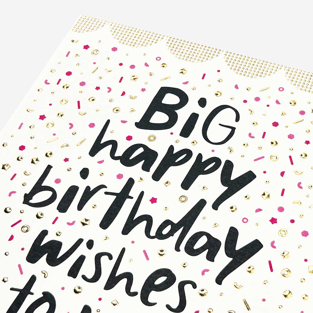 Birthday wishes confetti Birthday Card
