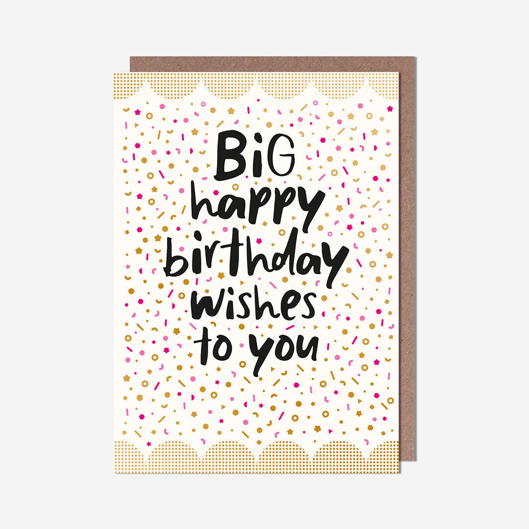 Birthday wishes confetti Birthday Card
