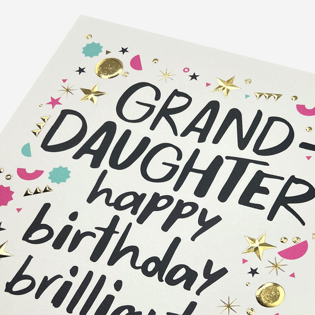 Granddaughter brilliant you icons Granddaughter Birthday Card
