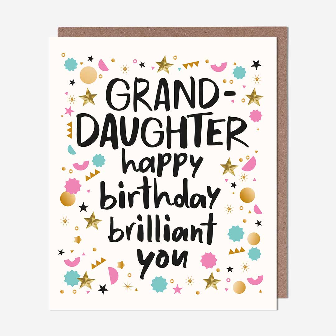 Granddaughter brilliant you icons Granddaughter Birthday Card