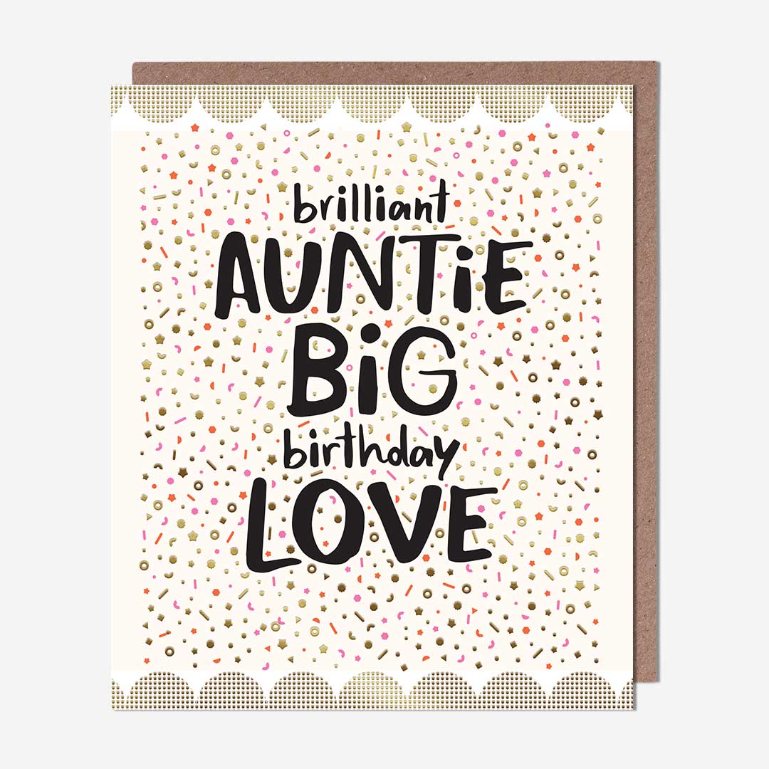 Auntie big birthday love Auntie Birthday Card