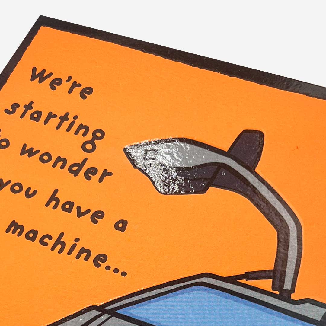 Time Machine Car Birthday Card