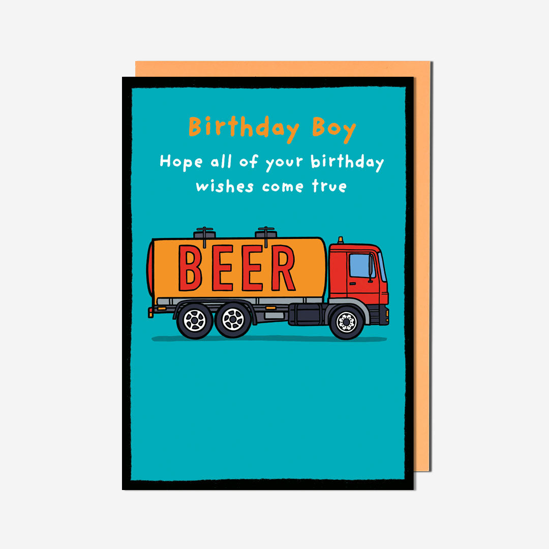 Beer Truck Birthday Card