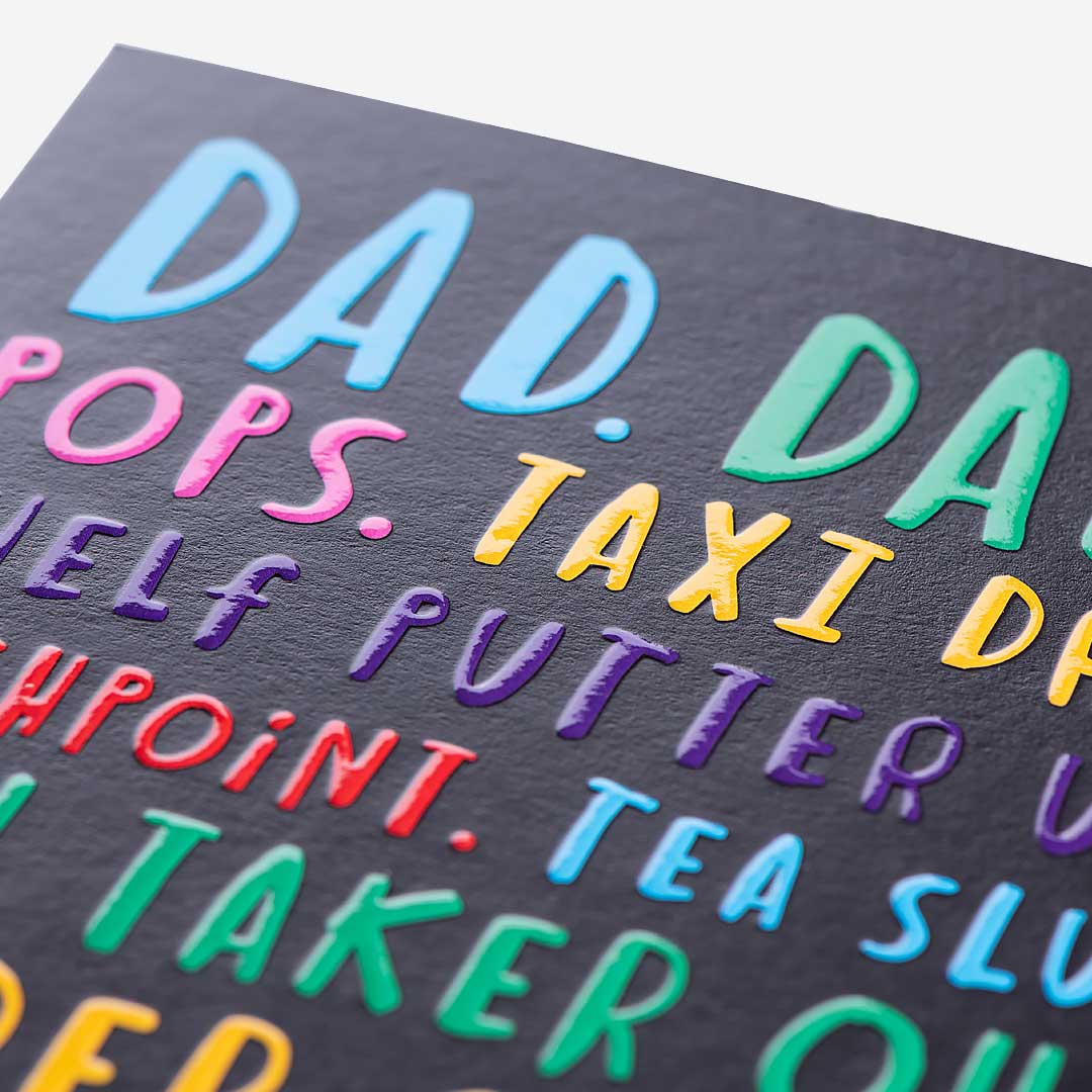 Dad, Daddy, Pops, Etc Birthday Card