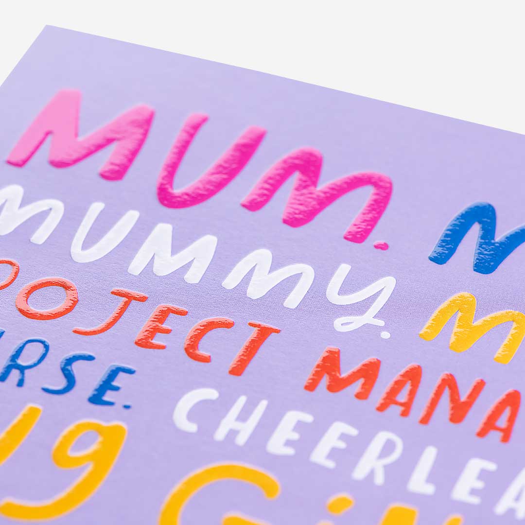 Mum, Mam, Mummy, Etc Birthday Card