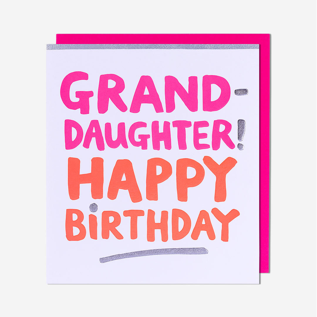Granddaughter! Happy Birthday Card
