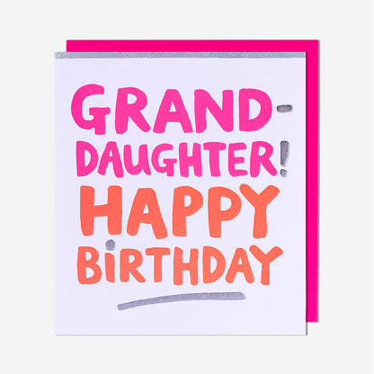 Granddaughter! Happy Birthday Card