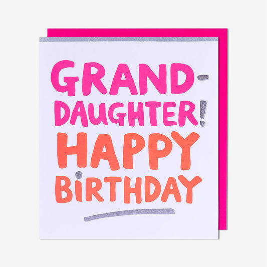 Granddaughter! Happy Birthday Card