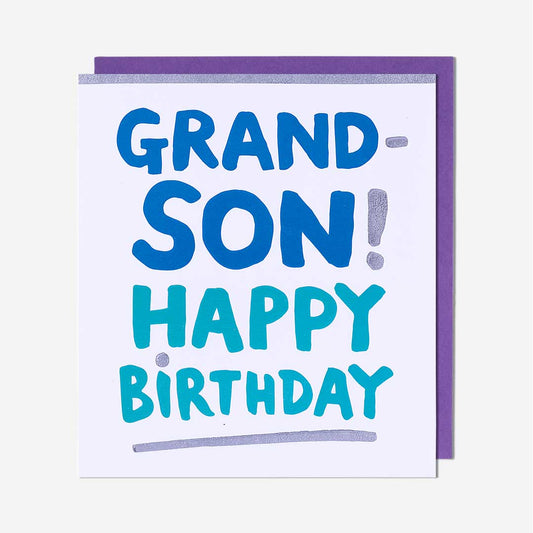 Happy Birthday Grandson Birthday Card