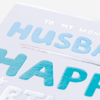 Wonderful Husband All My Love Birthday Card