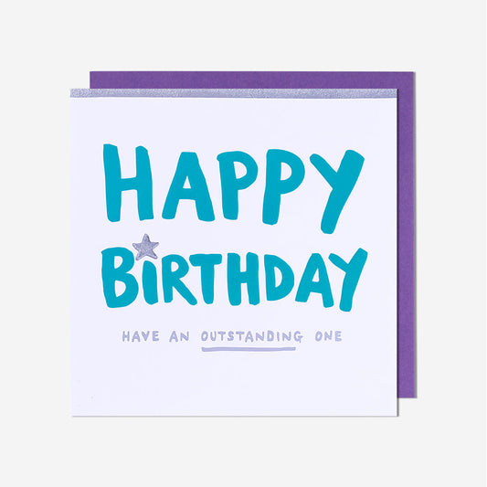 Outstanding Birthday Card