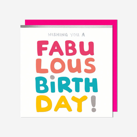Fabulous Birthday Card