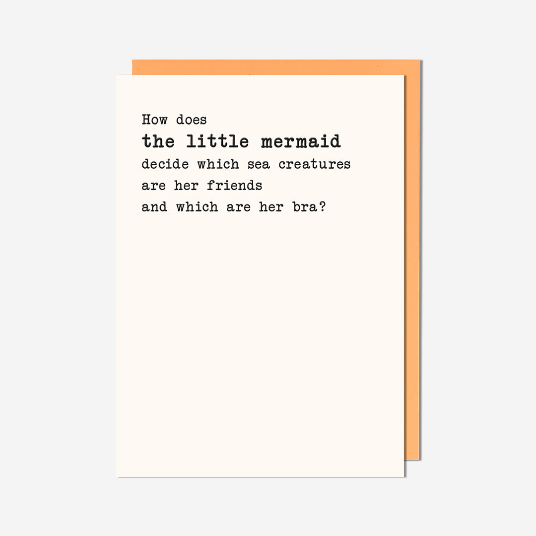 Little Mermaid Bra General Card