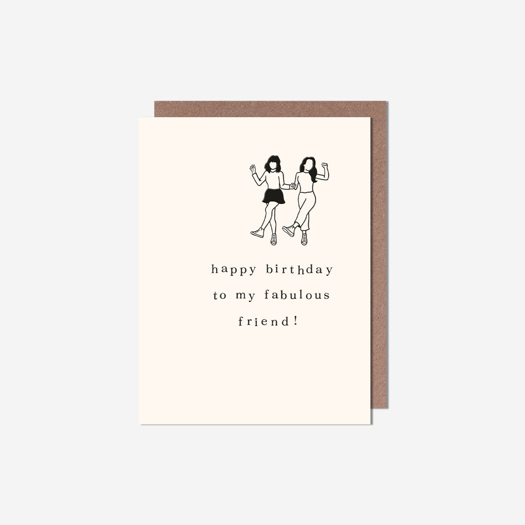 My Fabulous Friend Dancing Birthday Card