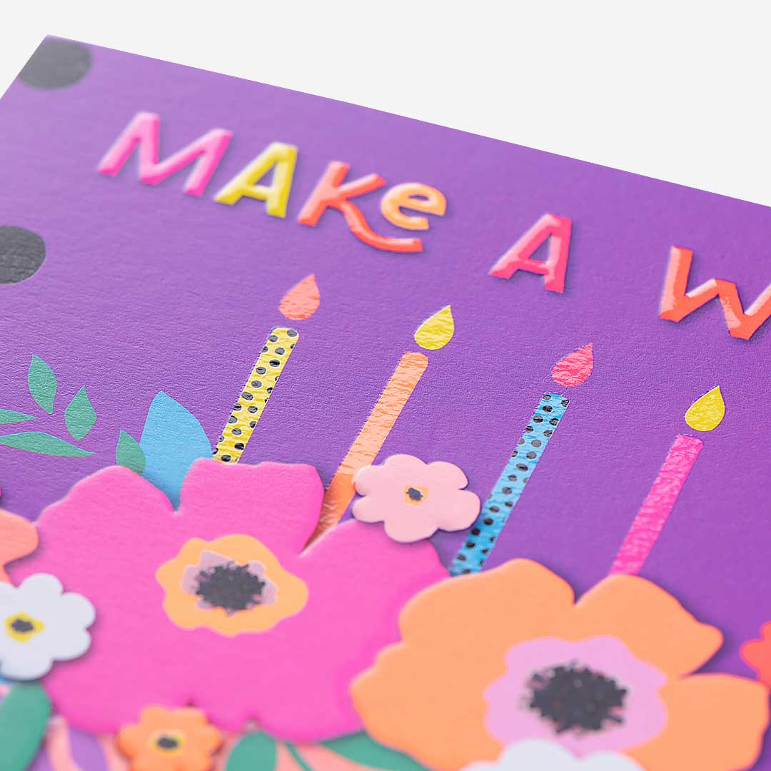 Make A Wish Cake Birthday Card