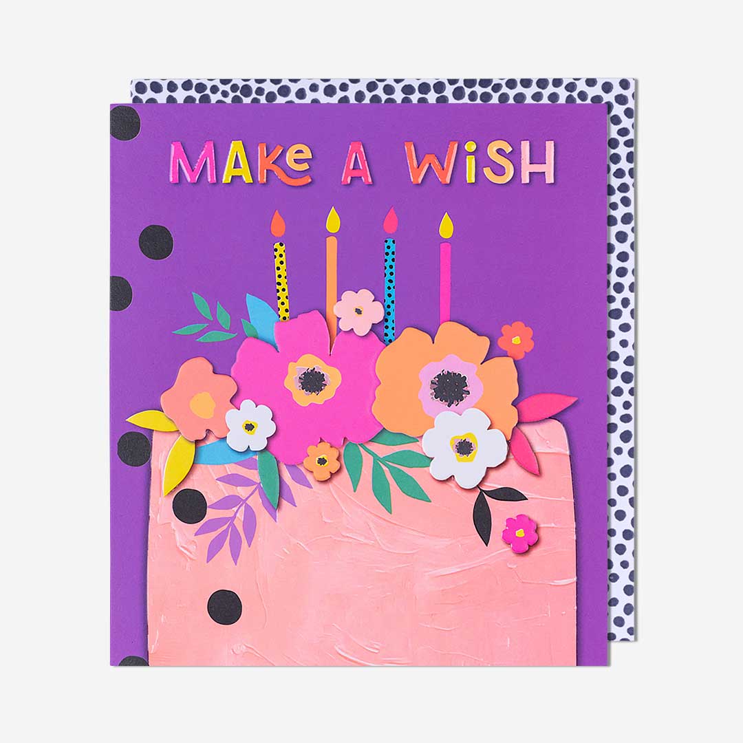 Make A Wish Cake Birthday Card