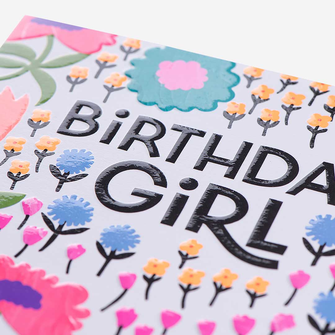 Birthday Girl Ditsy Birthday Card